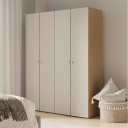 Guarda-roupa 2 Módulos 4 Portas 6 Prateleiras Frame Cabecasa madeiramadeira - 1