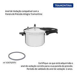 Borracha Anel Silicone 22cm Panela de Pressão De 6l Allegra - 3