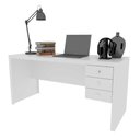 Ver imagem 6 de Kit para Escritório 4 Peças com 1 Mesa 2 Estantes e Balcão Cor:branco