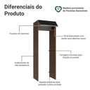 Ver imagem 3 de Porta-geladeira 73 Cm 1 Porta Basculante Rustic/preto Glamy Madesa