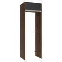 Ver imagem 1 de Porta-geladeira 73 Cm 1 Porta Basculante Rustic/preto Glamy Madesa