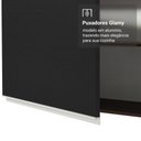 Ver imagem 5 de Porta-geladeira 73 Cm 1 Porta Basculante Rustic/preto Glamy Madesa