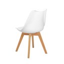 Ver imagem 4 de Conjunto Mesa de Jantar Hairpin 130x80 Branca com 6 Cadeiras Eiffel Leda - Branco