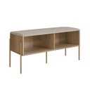 Ver imagem 4 de Sapateira Banco Bárbara Estofada 93cm Pé Metal Asn 28968 Boho Naturart