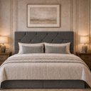 Ver imagem 1 de Cabeceira para Cama Casal Queen Estofada 1,58m Zoe Vilajo – Suede Crush Cacau