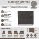 Ver imagem 7 de Cabeceira para Cama Casal Queen Estofada 1,58m Zoe Vilajo – Suede Crush Cacau