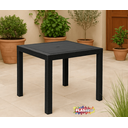 Ver imagem 2 de Mesa Quadrada Rattan Montavel Preta Plastico Plasnew