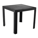 Ver imagem 1 de Mesa Quadrada Rattan Montavel Preta Plastico Plasnew