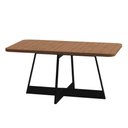 Ver imagem 1 de Mesa de Jantar Átria Retangular 6 Lugares 160x90cm Nogal Pre Cor:nogal com Preto
