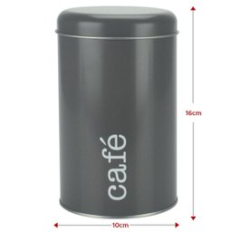 Kit 3 Latas Metal Porta Mantimentos Biscoito, Café e Açúcar - 4