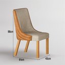 Ver imagem 4 de Kit 4 Cadeiras Maciça de Jantar Estofada Bella- Arbo Design