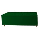Ver imagem 2 de Kit Cabeceira e Calçadeira com Baú 160 Cm Queen Casal Diana Suede Verde - Fina Mobília