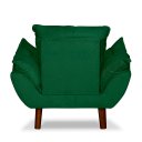 Ver imagem 4 de Mini Poltrona Cadeira Infantil de Criança Suede Verde Pés Palito