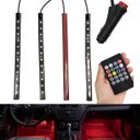 Ver imagem 1 de Barra Led Neon Carro Moto Musica Som 8 Cores RGB Controle Iluminaçao Decoraçao Enfeite AB MIDIA MC10