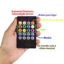 Ver imagem 2 de Barra Led Neon Carro Moto Musica Som 8 Cores RGB Controle Iluminaçao Decoraçao Enfeite AB MIDIA MC10