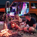 Ver imagem 7 de Barra Led Neon Carro Moto Musica Som 8 Cores RGB Controle Iluminaçao Decoraçao Enfeite AB MIDIA MC10