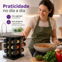 Ver mais imagens de Conj Porta Condimentos de Vidro Giratorio c/12 Potes de 85ml - CM4