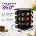 Ver imagem 4 de Conj Porta Condimentos de Vidro Giratorio c/12 Potes de 85ml - CM4