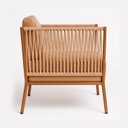 Ver imagem 4 de Poltrona Corda Náutica Marrom Ocre Sala Varanda Estar Hall