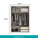 Ver mais imagens de Guarda Roupa Solteiro 2 Portas Darvi Lux 2 Gavetas Carraro Ripado Branco