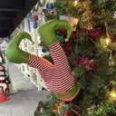 Ver imagem 5 de Pernas Duende Arvore Natal Enfeite Elfo Natalino Decoraçao Se Movimenta Casa Loja Janela Comemoraçao