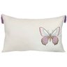 Almofada Sarja 35x52 C/bordado Fino Borboleta G - 1