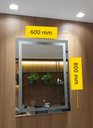 Ver imagem 3 de Espelho Decorativo de Luxo 60x80cm | Iluminado Led Frio 6000k | Touch Screen | Jateado |