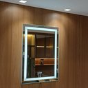 Ver imagem 1 de Espelho Decorativo de Luxo 60x80cm | Iluminado Led Frio 6000k | Touch Screen | Jateado |