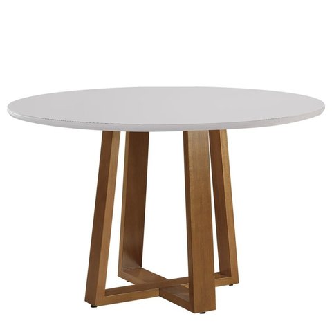 Mesa de Jantar Redonda 1,10x1,10m - Jasmin - Requinte Salas