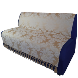 Capa manta sofá sala xalé dourada jacquard 0,90x1,80 - 2