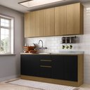 Ver imagem 1 de Cozinha Compacta 4 Peças com Tampo 200cm Slim Luciane Móveis