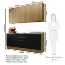 Ver imagem 5 de Cozinha Compacta 4 Peças com Tampo 200cm Slim Luciane Móveis