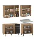 Ver imagem 4 de Cozinha Compacta 4 Peças com Tampo 200cm Slim Luciane Móveis