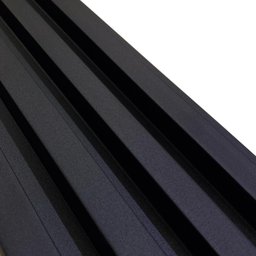 Painel Ripado Wpc Interno Wave Cor: Preto 1,45m X 16cm (0,21m²) Woopo - 4