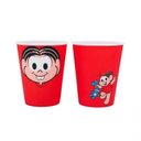 Ver imagem 2 de Jogo 2 Copos Plástico Mônica Vermelho 400ml Turma da Mônica