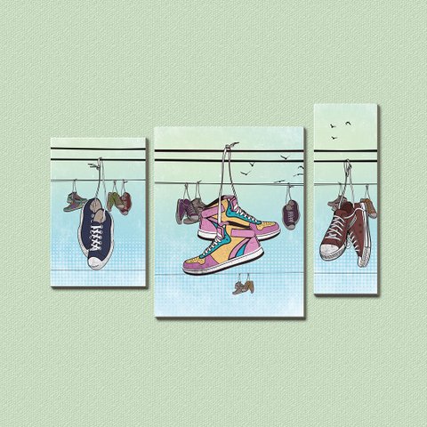 Varal Urbano - Módulo Decorativo com 3 Peças