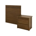 Ver imagem 2 de Painel Cabeceira Frisado Solteiro 109x90cm com 1 Mesa de Cabeceira Polidoro