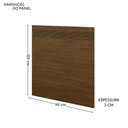 Ver imagem 3 de Painel Cabeceira Frisado Solteiro 109x90cm com 1 Mesa de Cabeceira Polidoro