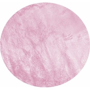 Tapete Angora 150 Redondo Rosa Bebe