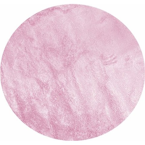 Tapete Angora 150 Redondo Rosa Bebe