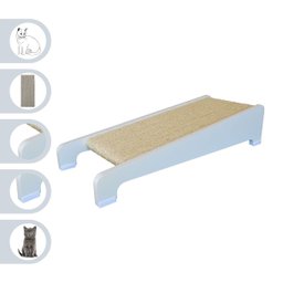 Arranhador de Gato Mdf Inclinado Sisal - Branco - 1