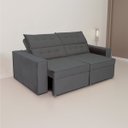 Ver imagem 2 de Sofá Austrália 3,00m 5 Lugares Retrátil e Reclinável D35 - Cinza