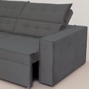 Ver imagem 3 de Sofá Austrália 3,00m 5 Lugares Retrátil e Reclinável D35 - Cinza