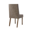Ver imagem 7 de Conjunto Sala de Jantar Mesa Lisa 120cm Tampo MDF Vidro Canto Arredondado 4 Cadeiras Maitê