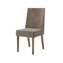 Ver imagem 6 de Conjunto Sala de Jantar Mesa Lisa 120cm Tampo MDF Vidro Canto Arredondado 4 Cadeiras Maitê