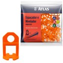 Ver imagem 1 de Nivelador para Piso Laranja 3mm para Pisos Azulejos e Pedras Pacote com 100 Unidades | Atlas