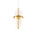 Ver imagem 1 de Lustre Pendente Nordecor Miza Oli 2954 Ouro Brilho Led Bivolt