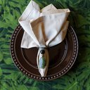 Ver imagem 2 de Kit Jogo Americano 8 Lugares Mesa Posta Verde Musgo 52x36cm