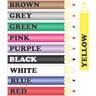 Adesivo Decorativo Escada de Escolas Lápis de Cor Inglês - 2