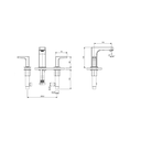 Ver imagem 2 de Misturador Lavatório Mesa 3 Furos Escuadra Cromado Roca